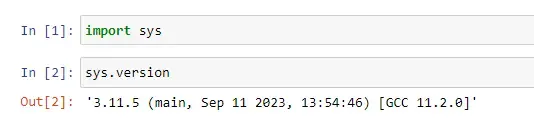 查看python版本
