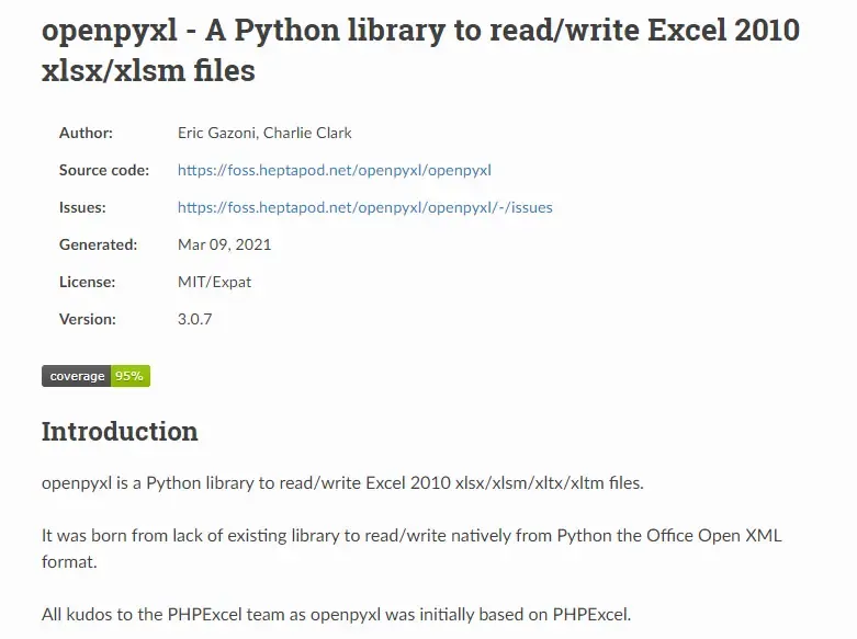 openpyxl