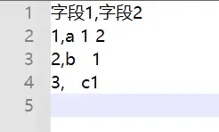 字段内部有空格-csv文件中