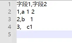 字段内部有空格-csv文件中